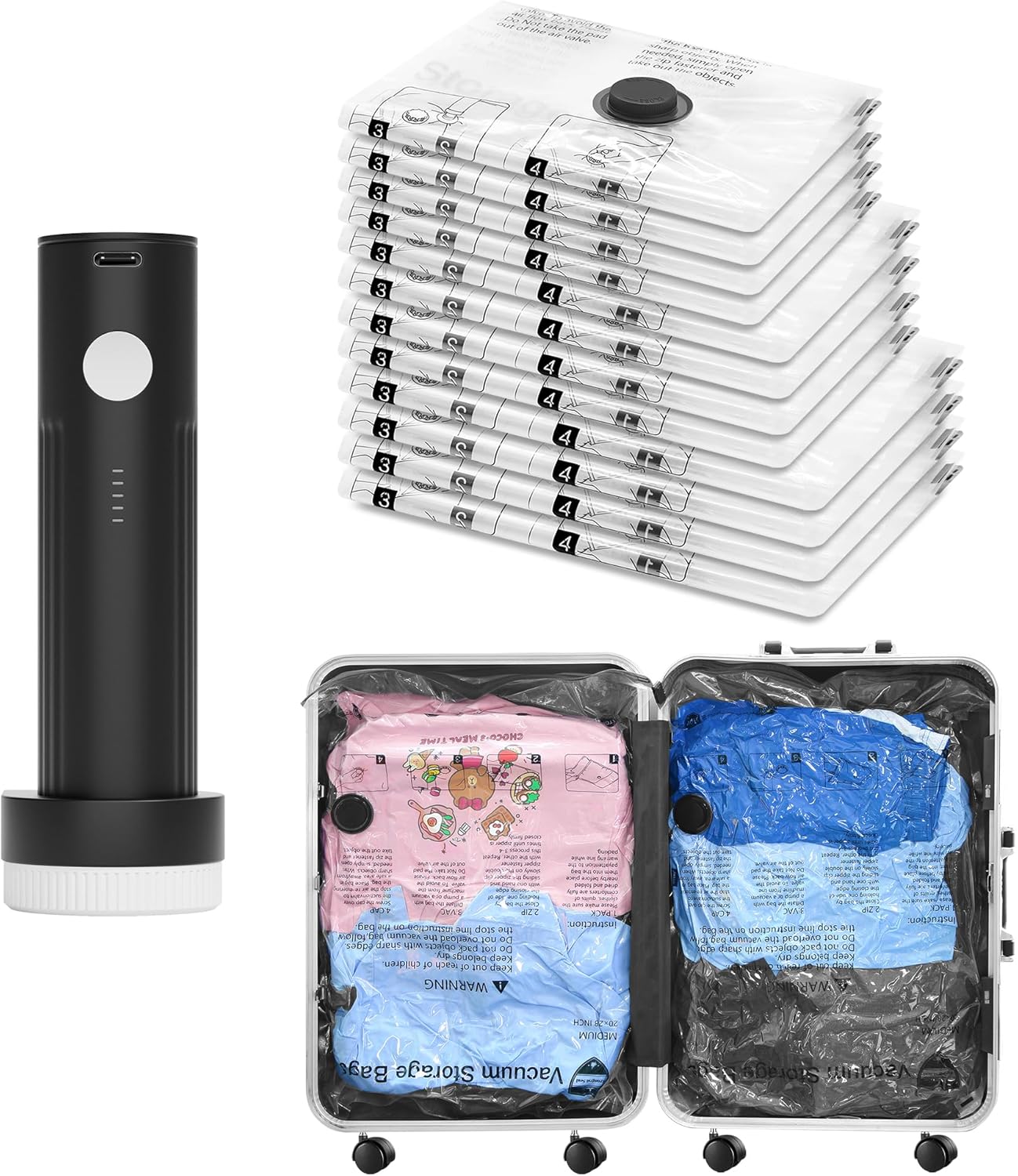 Vacuum Bags with Pump